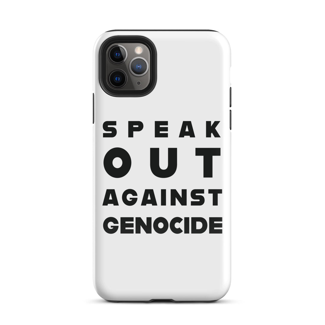 Tough Case for iPhone® - Speak out against genocide, Glossy iPhone 11 Pro Max