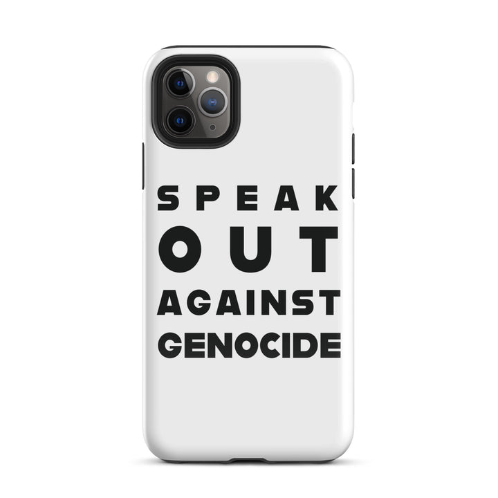 Tough Case for iPhone® - Speak out against genocide, Glossy iPhone 11 Pro Max