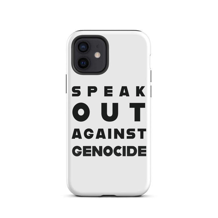 Tough Case for iPhone® - Speak out against genocide, Glossy iPhone 12
