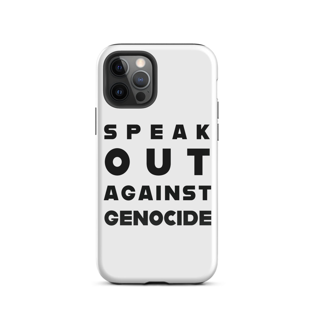 Tough Case for iPhone® - Speak out against genocide, Glossy iPhone 12 Pro
