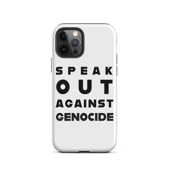 Tough Case for iPhone® - Speak out against genocide, Glossy iPhone 12 Pro