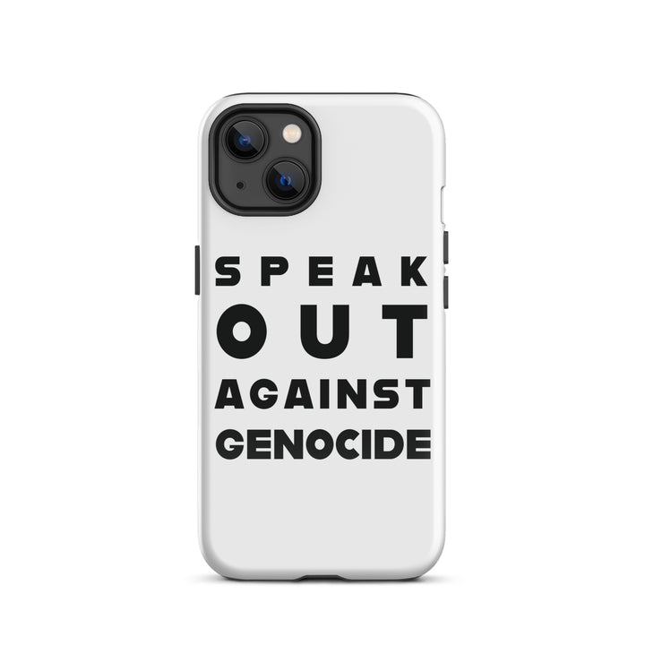 Tough Case for iPhone® - Speak out against genocide, Glossy iPhone 13