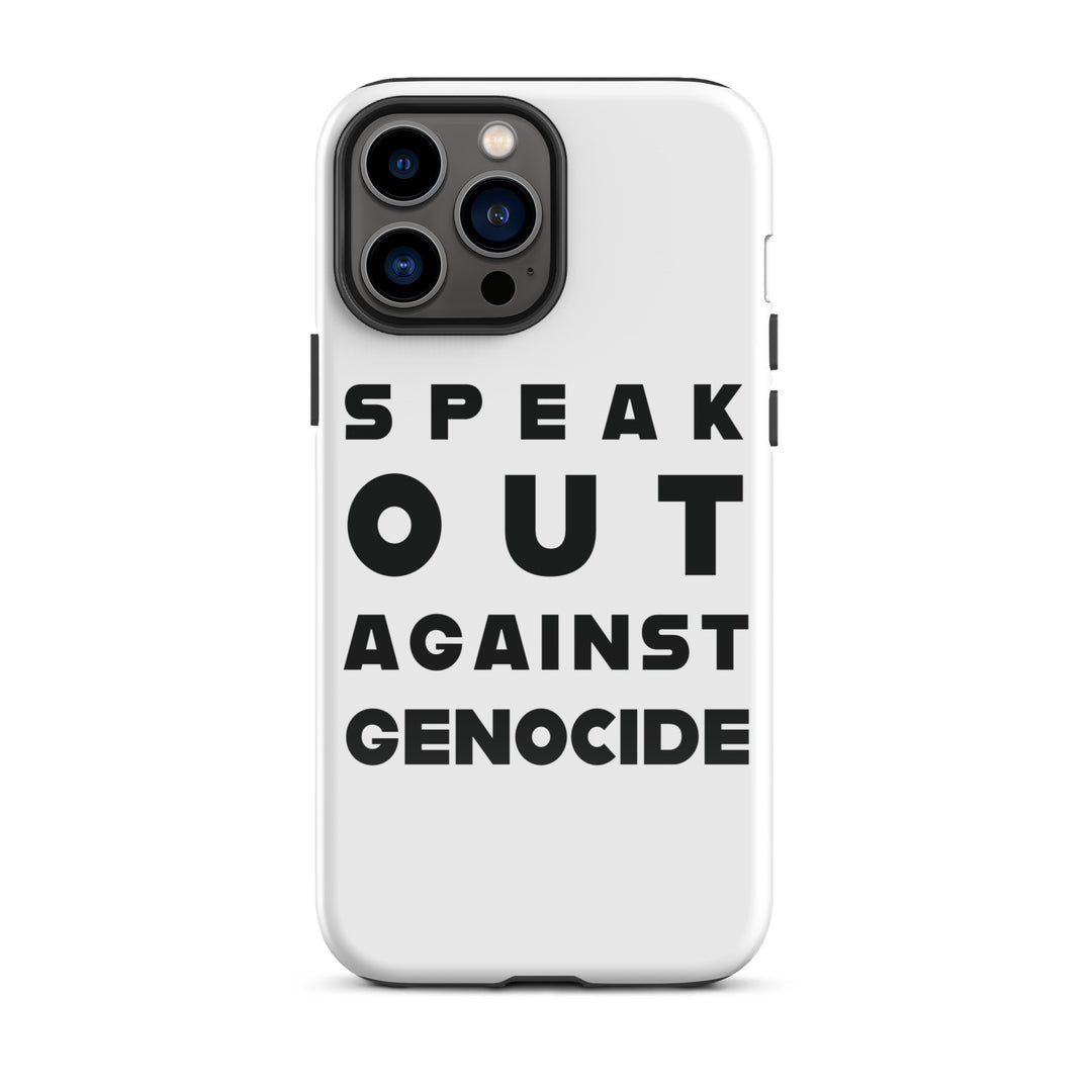 Tough Case for iPhone® - Speak out against genocide, Glossy iPhone 13 Pro Max