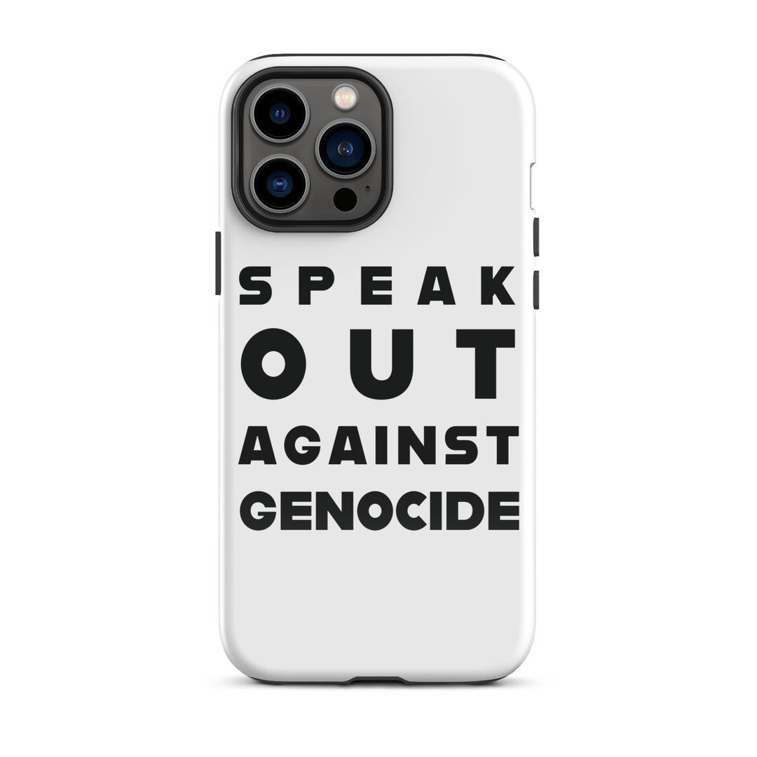 Tough Case for iPhone® - Speak out against genocide, Glossy iPhone 13 Pro Max