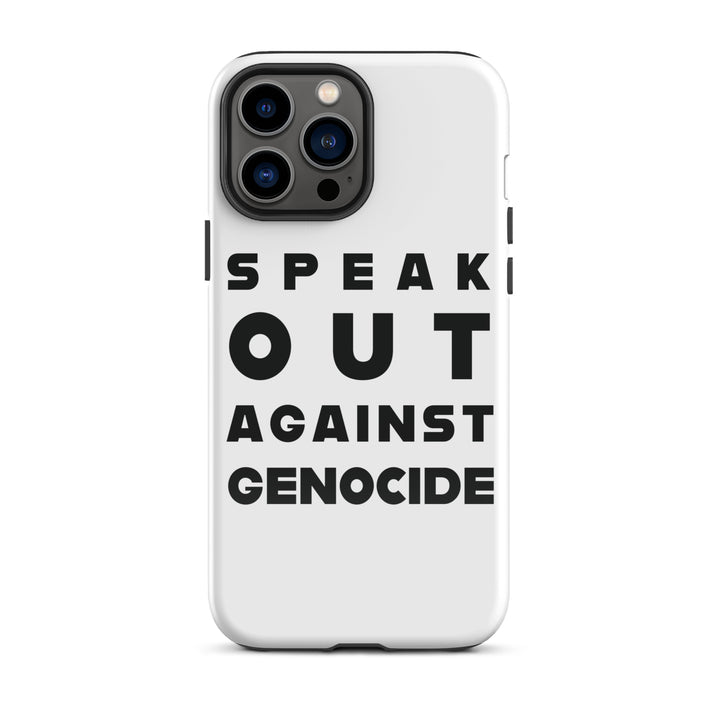 Tough Case for iPhone® - Speak out against genocide, Glossy iPhone 13 Pro Max