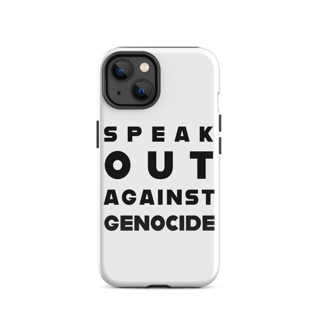 Tough Case for iPhone® - Speak out against genocide, Glossy iPhone 14