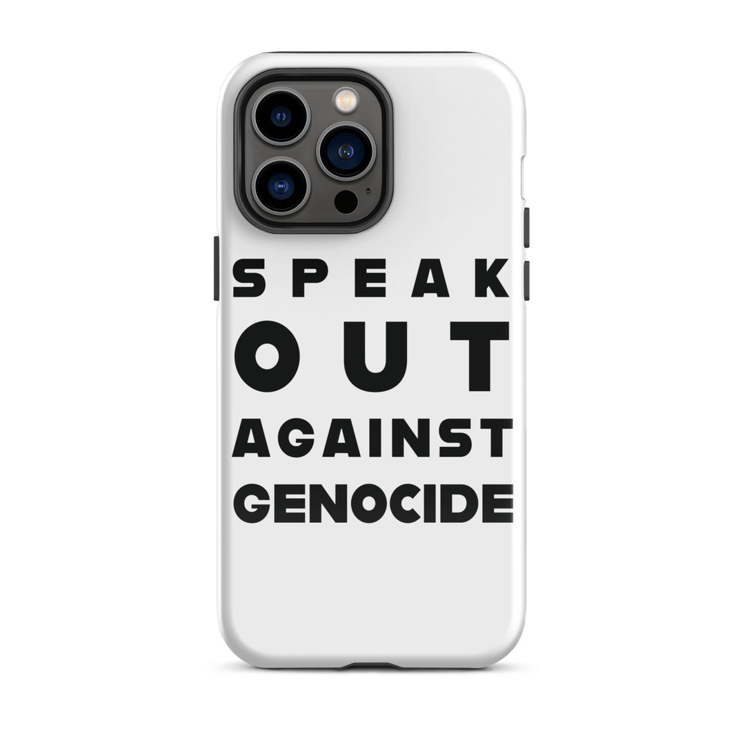Tough Case for iPhone® - Speak out against genocide, Glossy iPhone 14 Pro Max