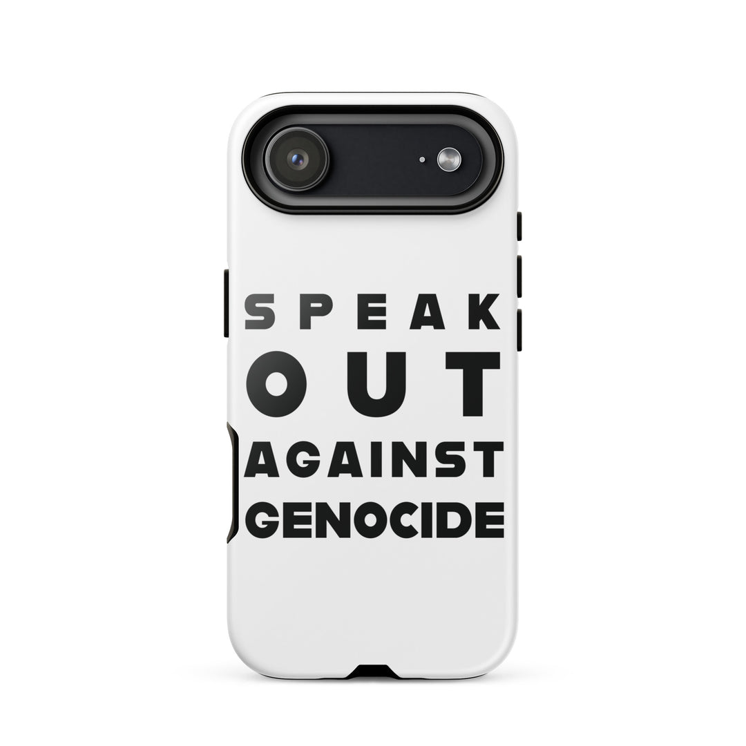 Tough Case for iPhone® - Speak out against genocide, Glossy iPhone 17 Air
