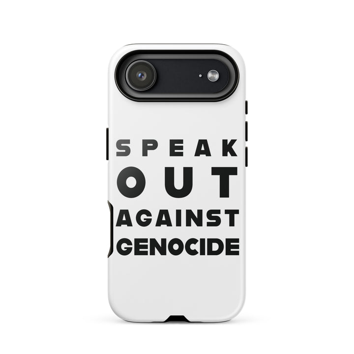Tough Case for iPhone® - Speak out against genocide, Glossy iPhone 17 Air