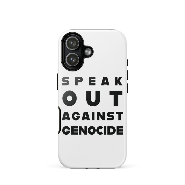 Tough Case for iPhone® - Speak out against genocide, Glossy iPhone 17