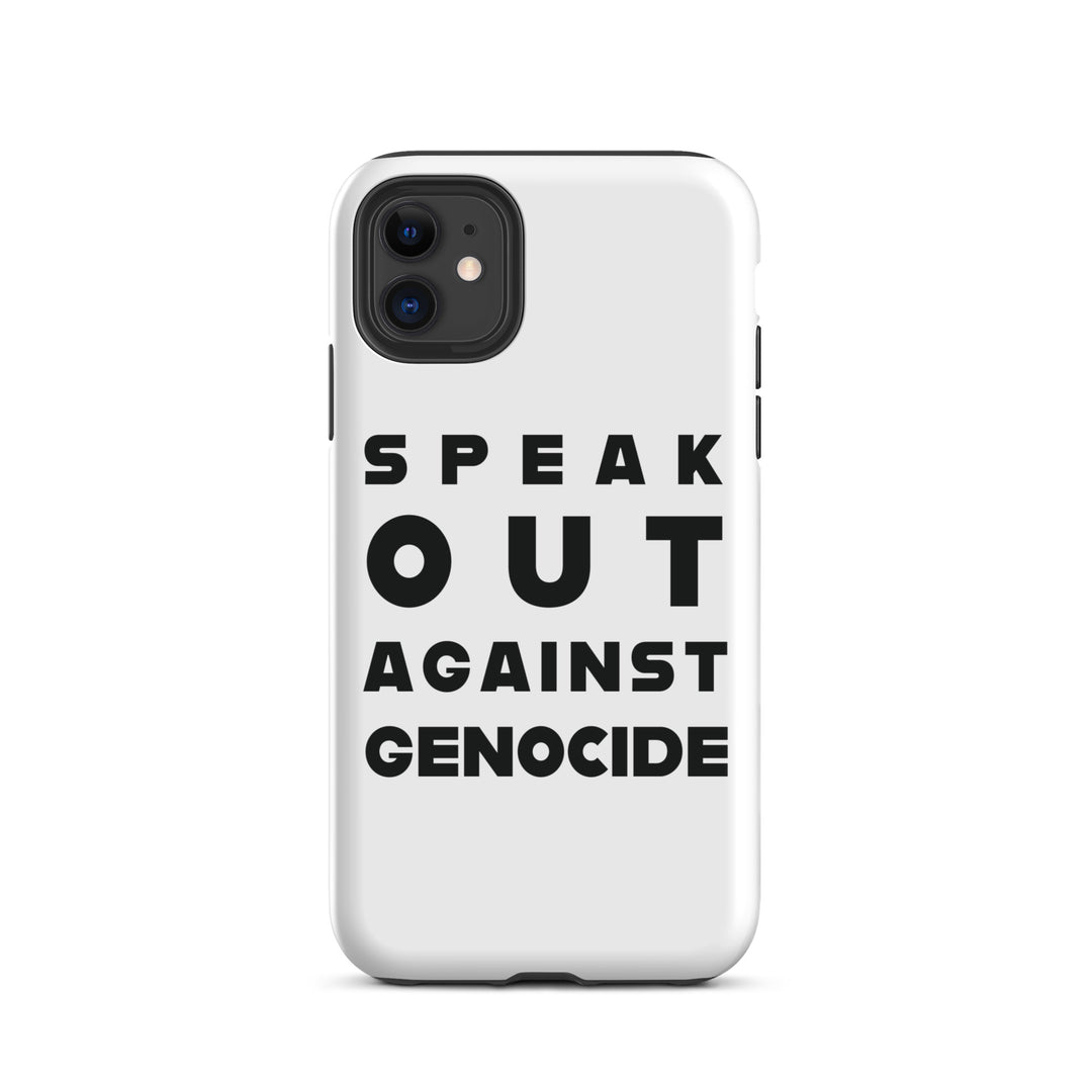 Tough Case for iPhone® - Speak out against genocide, Matte iPhone 11