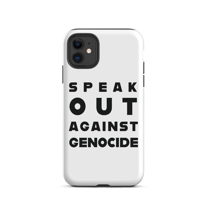 Tough Case for iPhone® - Speak out against genocide, Matte iPhone 11