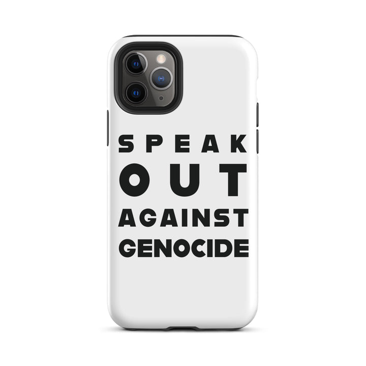Tough Case for iPhone® - Speak out against genocide, Matte iPhone 11 Pro