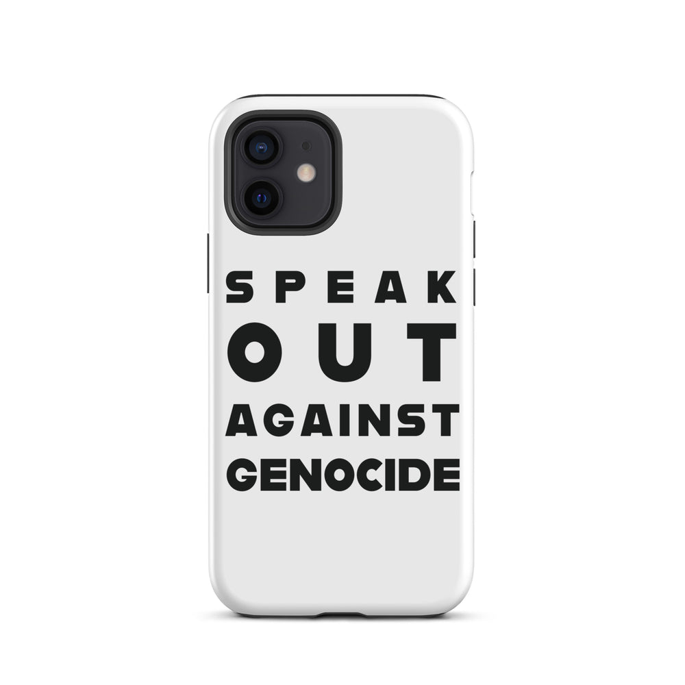 Tough Case for iPhone® - Speak out against genocide, Matte iPhone 12