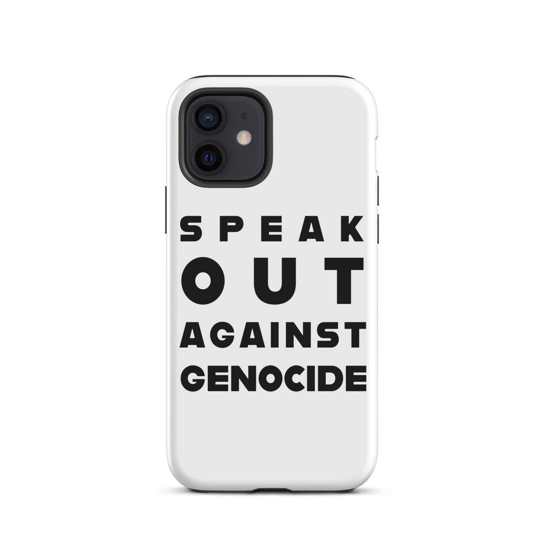 Tough Case for iPhone® - Speak out against genocide, Matte iPhone 12