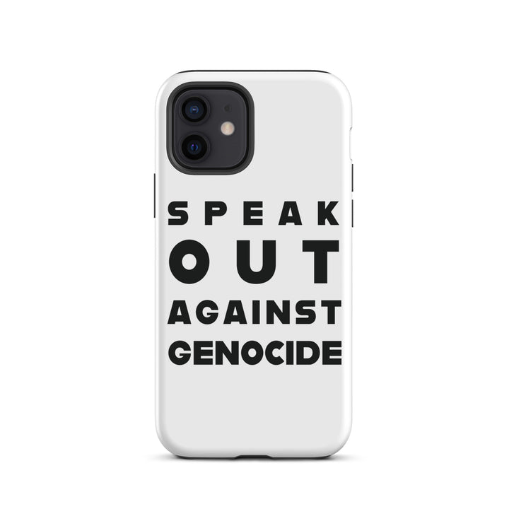Tough Case for iPhone® - Speak out against genocide, Matte iPhone 12