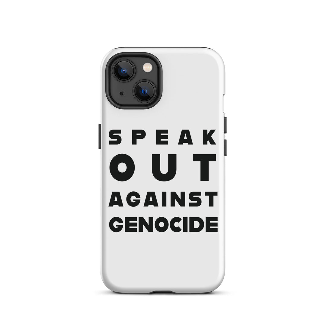 Tough Case for iPhone® - Speak out against genocide, Matte iPhone 13