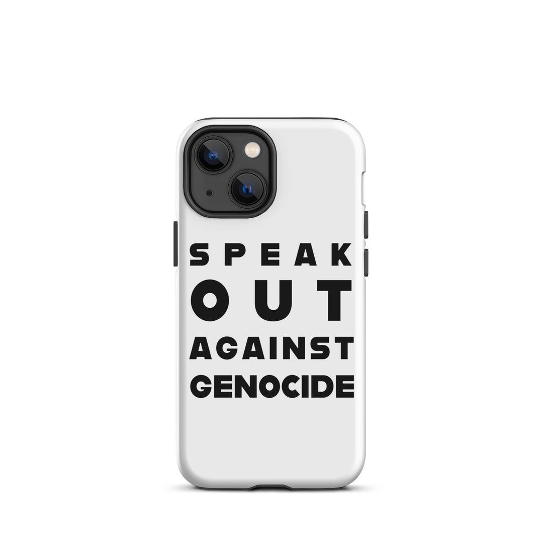 Tough Case for iPhone® - Speak out against genocide, Matte iPhone 13 Mini