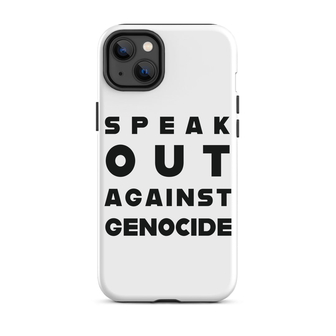 Tough Case for iPhone® - Speak out against genocide, Matte iPhone 14 Plus