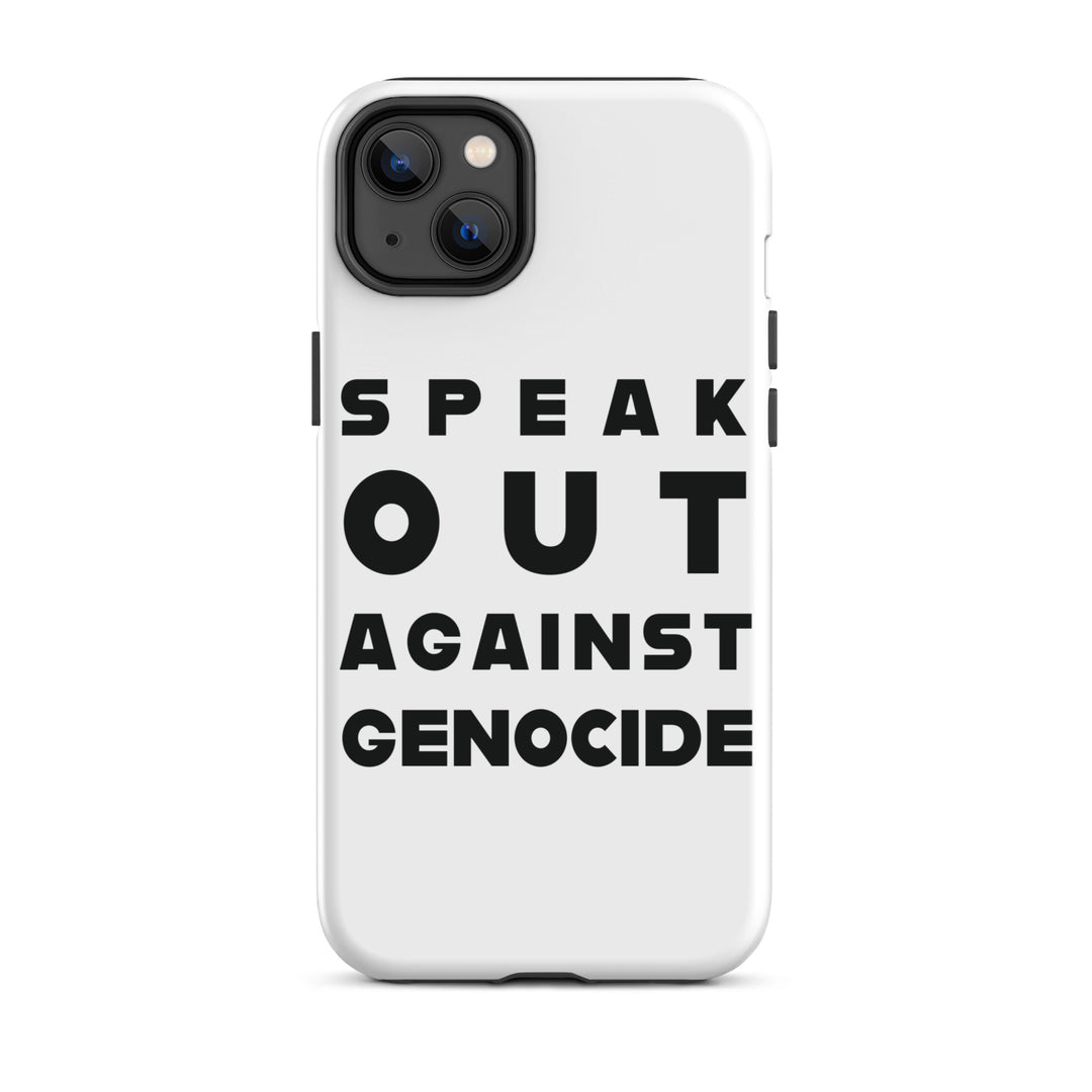 Tough Case for iPhone® - Speak out against genocide, Matte iPhone 14 Plus