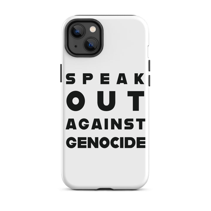 Tough Case for iPhone® - Speak out against genocide, Matte iPhone 14 Plus