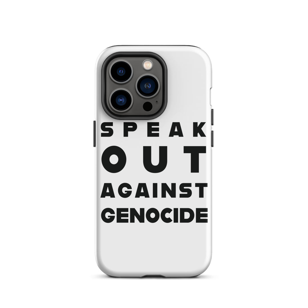 Tough Case for iPhone® - Speak out against genocide, Matte iPhone 14 Pro