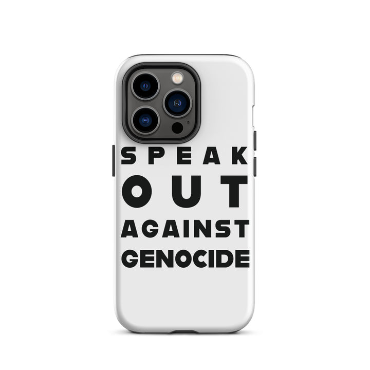 Tough Case for iPhone® - Speak out against genocide, Matte iPhone 14 Pro