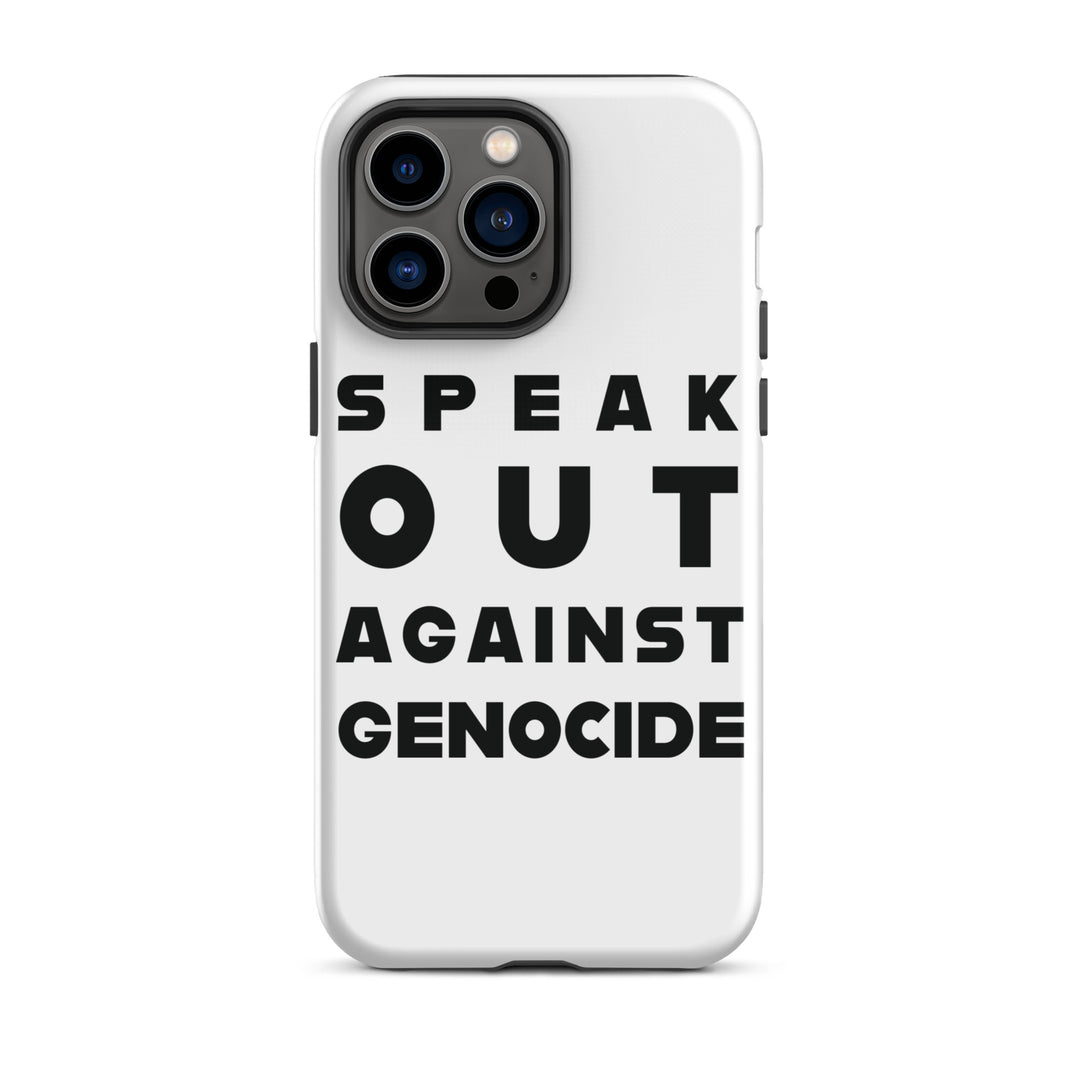 Tough Case for iPhone® - Speak out against genocide, Matte iPhone 14 Pro Max