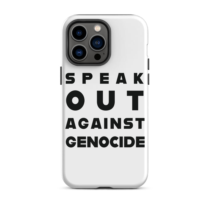 Tough Case for iPhone® - Speak out against genocide, Matte iPhone 14 Pro Max