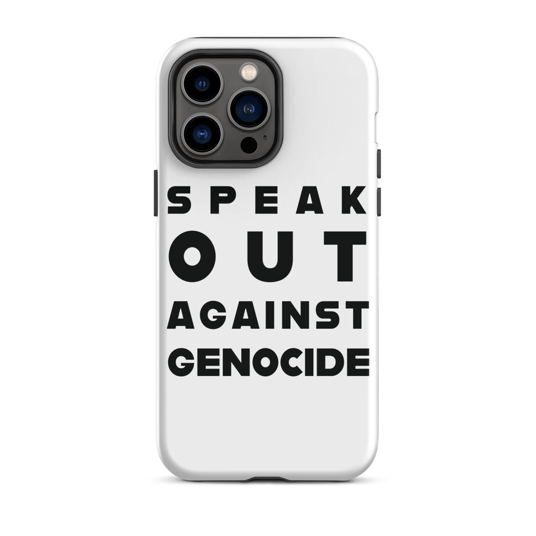 Tough Case for iPhone® - Speak out against genocide, Matte iPhone 14 Pro Max
