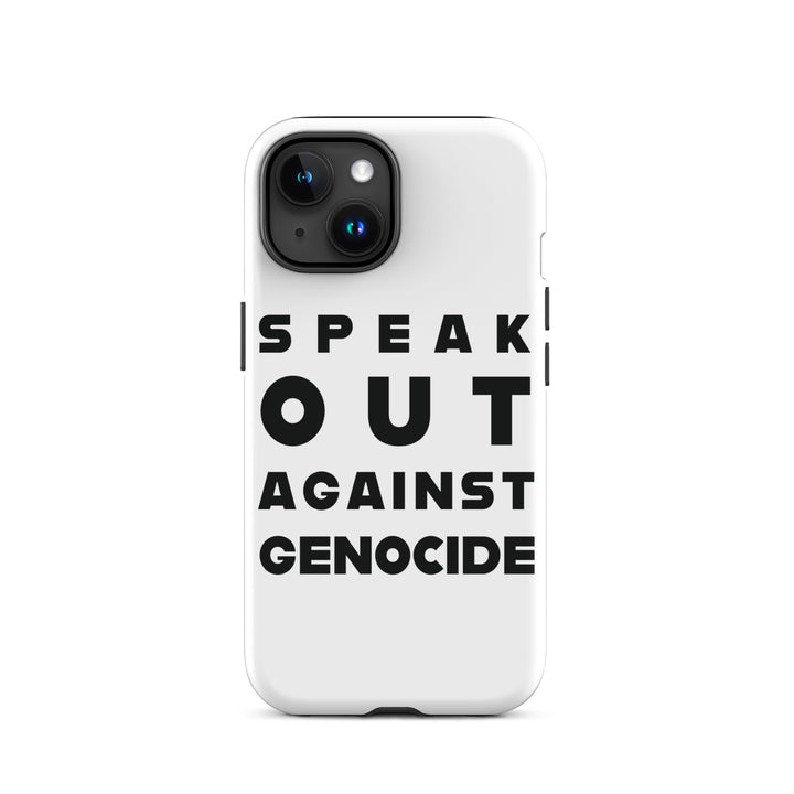 Tough Case for iPhone® - Speak out against genocide, Matte iPhone 15