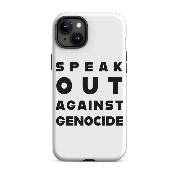 Tough Case for iPhone® - Speak out against genocide, Matte iPhone 15 Plus