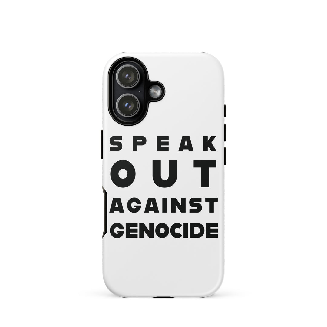 Tough Case for iPhone® - Speak out against genocide, Matte iPhone 17