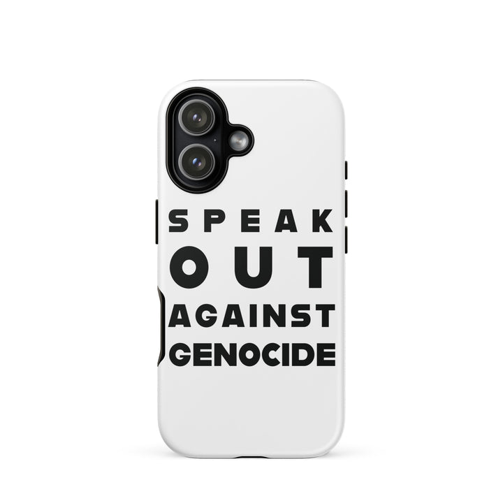 Tough Case for iPhone® - Speak out against genocide, Matte iPhone 17