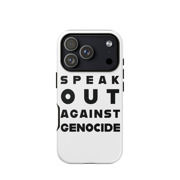 Tough Case for iPhone® - Speak out against genocide, Matte iPhone 17 Pro