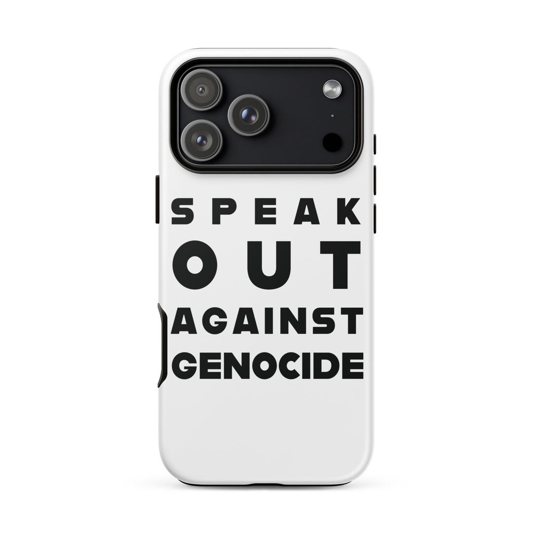 Tough Case for iPhone® - Speak out against genocide, Matte iPhone 17 Pro Max