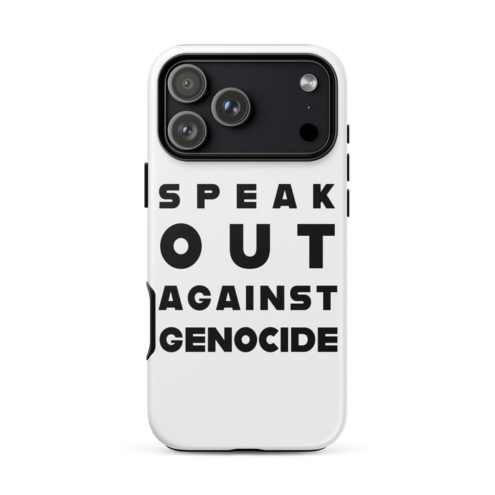 Tough Case for iPhone® - Speak out against genocide, Matte iPhone 17 Pro Max