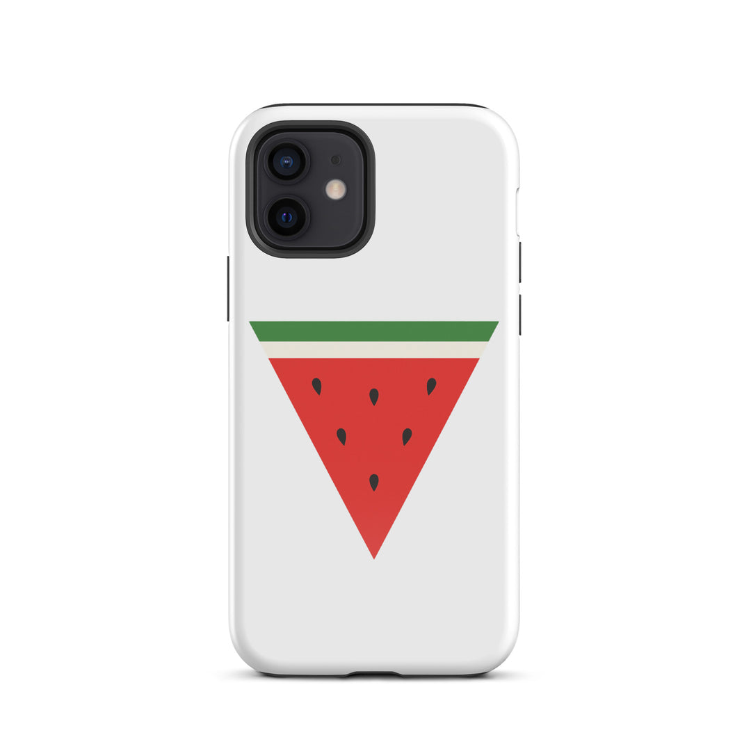 Tough Case for iPhone® - Triangle Watermelon, Glossy iPhone 12