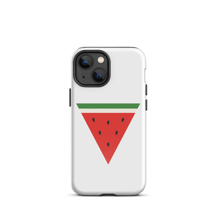 Tough Case for iPhone® - Triangle Watermelon, Glossy iPhone 13 Mini
