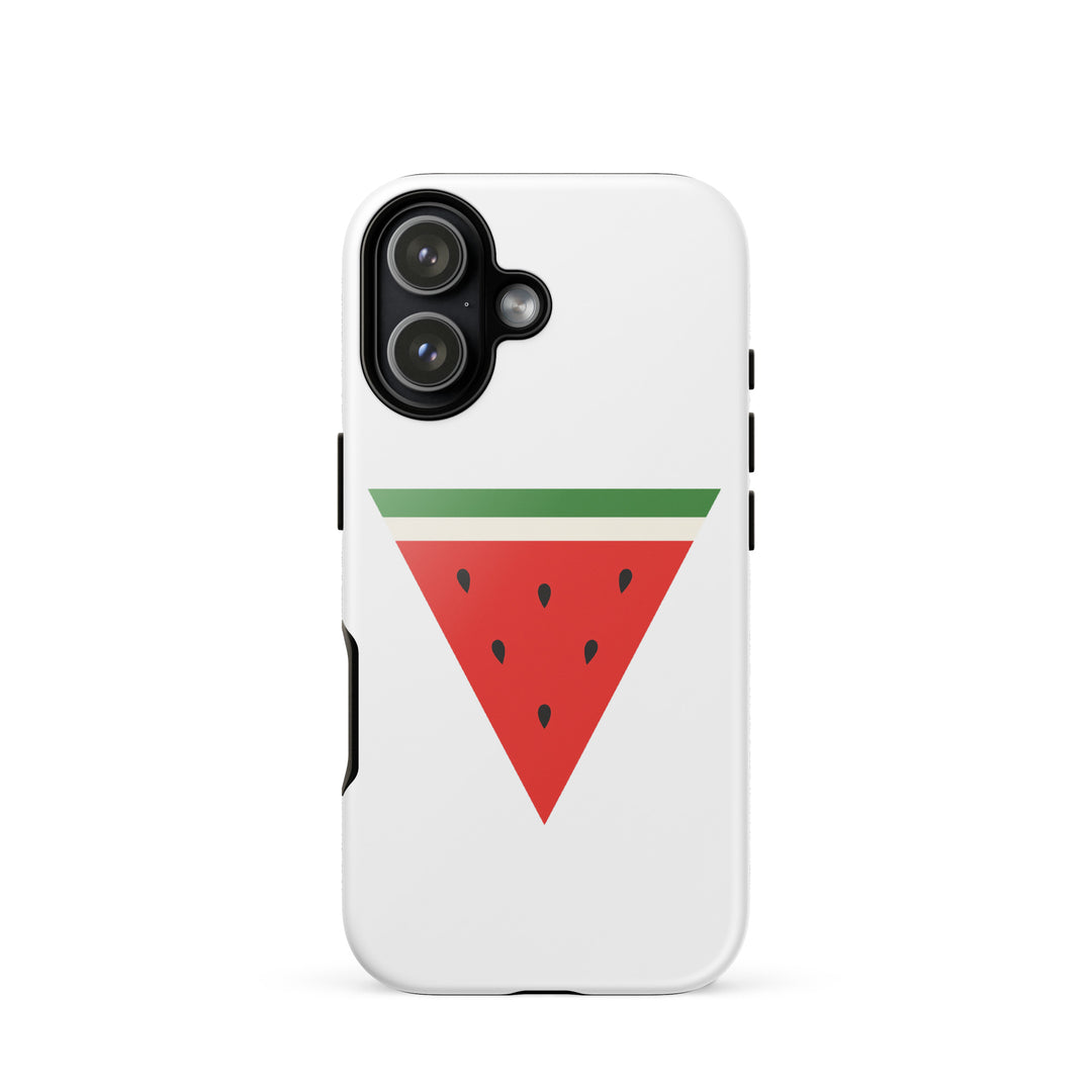 Tough Case for iPhone® - Triangle Watermelon, Glossy iPhone 17