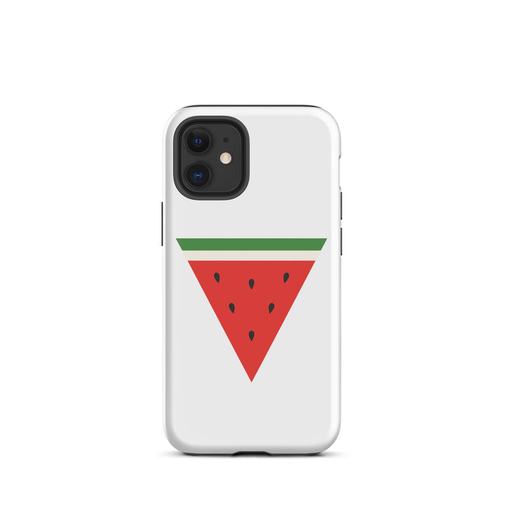 Tough Case for iPhone® - Triangle Watermelon, Matte iPhone 12 Mini