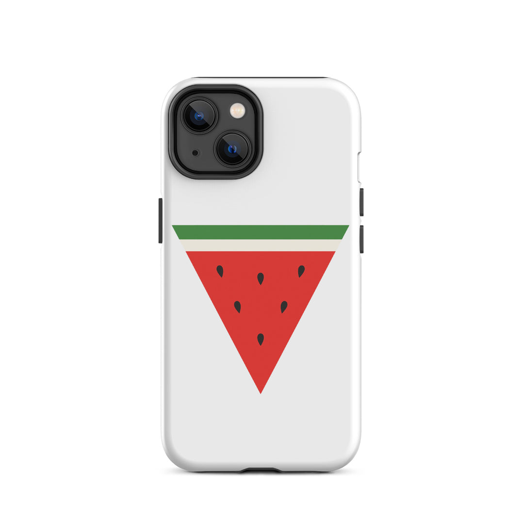 Tough Case for iPhone® - Triangle Watermelon, Matte iPhone 14