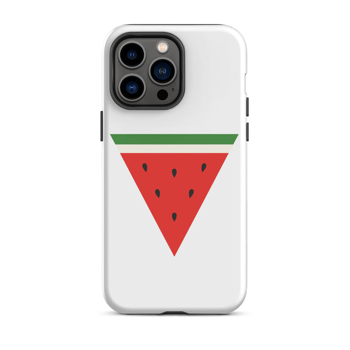 Tough Case for iPhone® - Triangle Watermelon, Matte iPhone 14 Pro Max