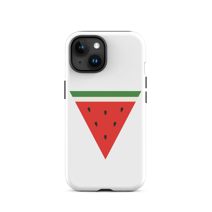 Tough Case for iPhone® - Triangle Watermelon, Matte iPhone 15