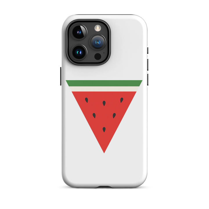 Tough Case for iPhone® - Triangle Watermelon, Matte iPhone 15 Pro Max