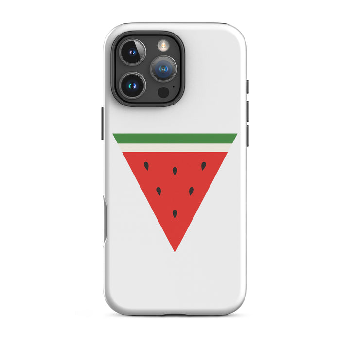 Tough Case for iPhone® - Triangle Watermelon, Matte iPhone 16 Pro Max