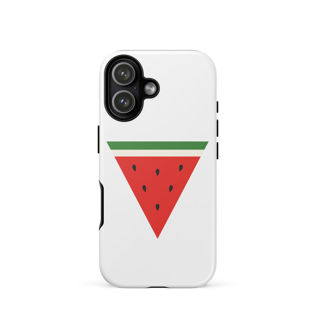 Tough Case for iPhone® - Triangle Watermelon, Matte iPhone 17