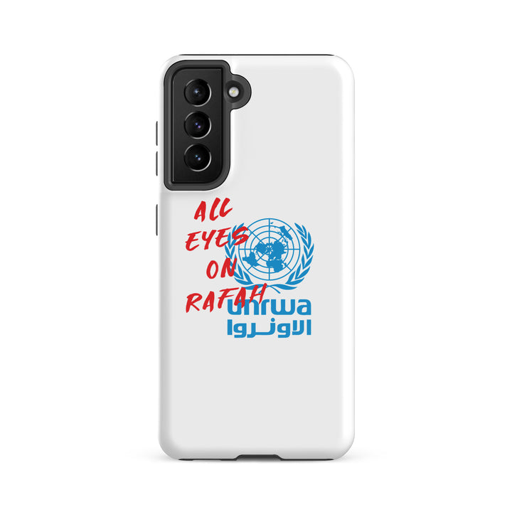 Tough case for Samsung® - All Eyes on Rafah, Samsung Glossy Samsung Galaxy S21 Fe