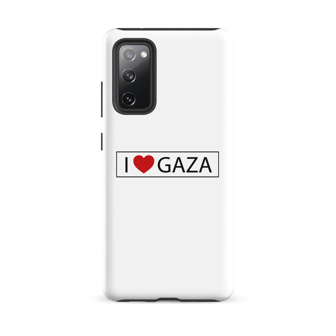Tough case for Samsung® - I Love Gaza, Samsung Glossy Samsung Galaxy S20 Fe