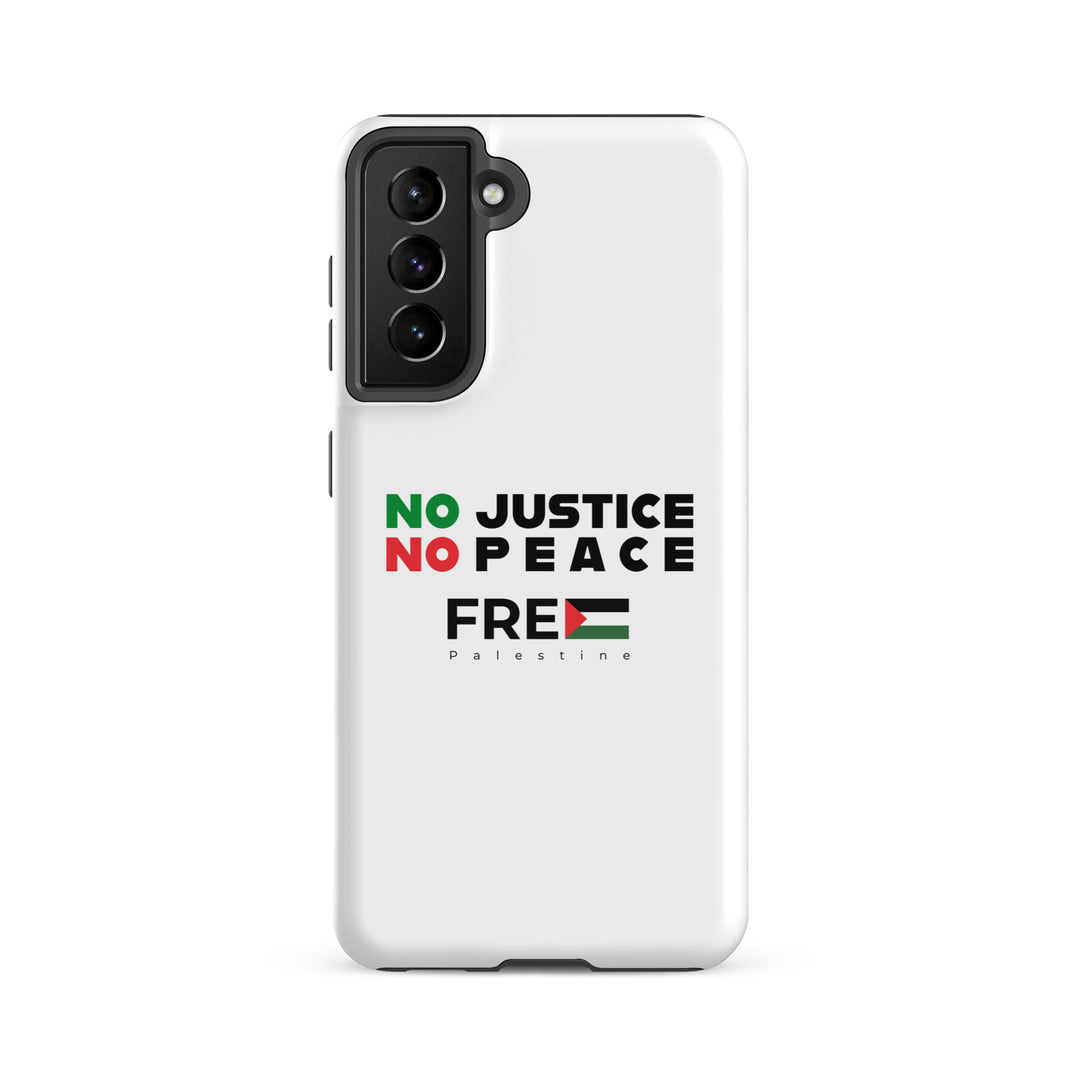 Tough Case for Samsung® - No Justice No Peace, Samsung Glossy Samsung Galaxy S21 Fe